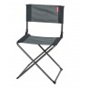Chaise camping pliante gris/noir