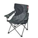 Fauteuil camping ACIER gris noir