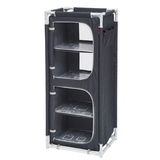 meuble de rangement pliant gris/noir