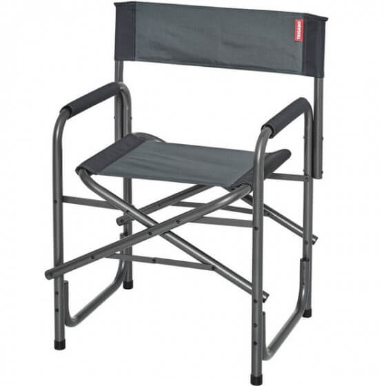 Grey / black director's camping armchair