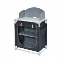 Meuble cuisine camping gris noir