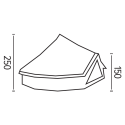 Tipi camping coton Trigano GOBI 8