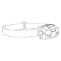 Lampe frontale rechargeable TREK filaire