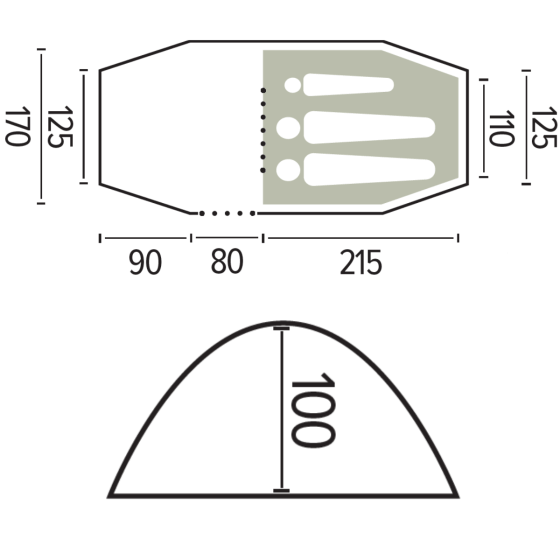 NEWBERRY 4000 2-man hiking tent - JAMET
