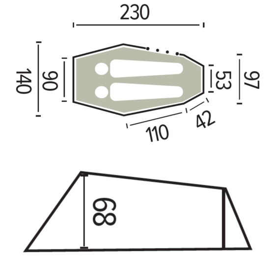 HIMALAYA 4000 2-man mountain tent - JAMET