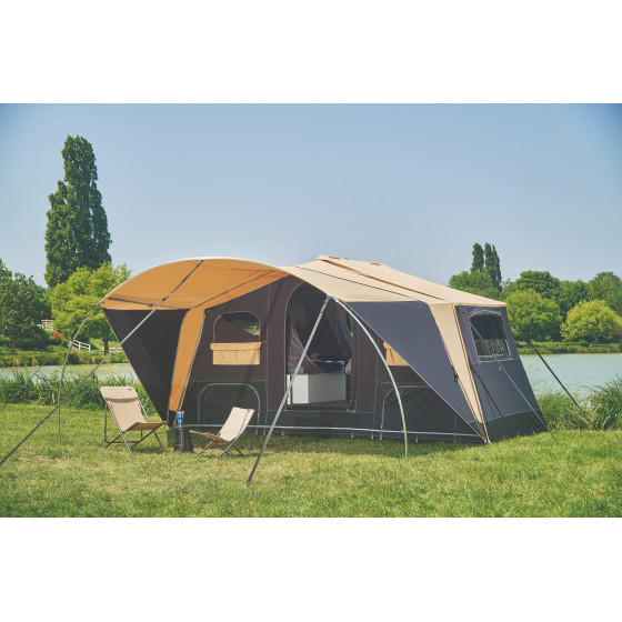 Caravane pliante Raclet SAFARI ouvert