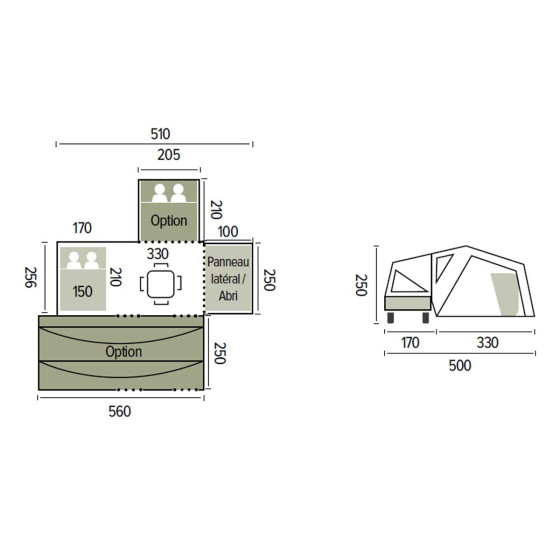PANAMA UP trailer tent - RACLET PANAMA UP trailer tent - RACLET