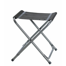 Tabouret pliant alu noir Trigano camping
