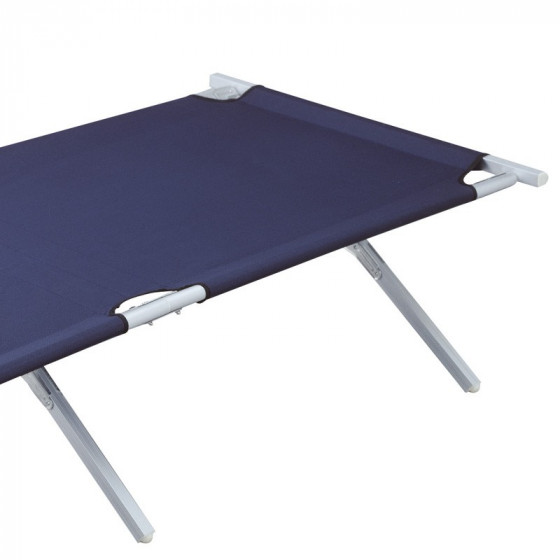 Lit de camp alu bleu Trigano Camping