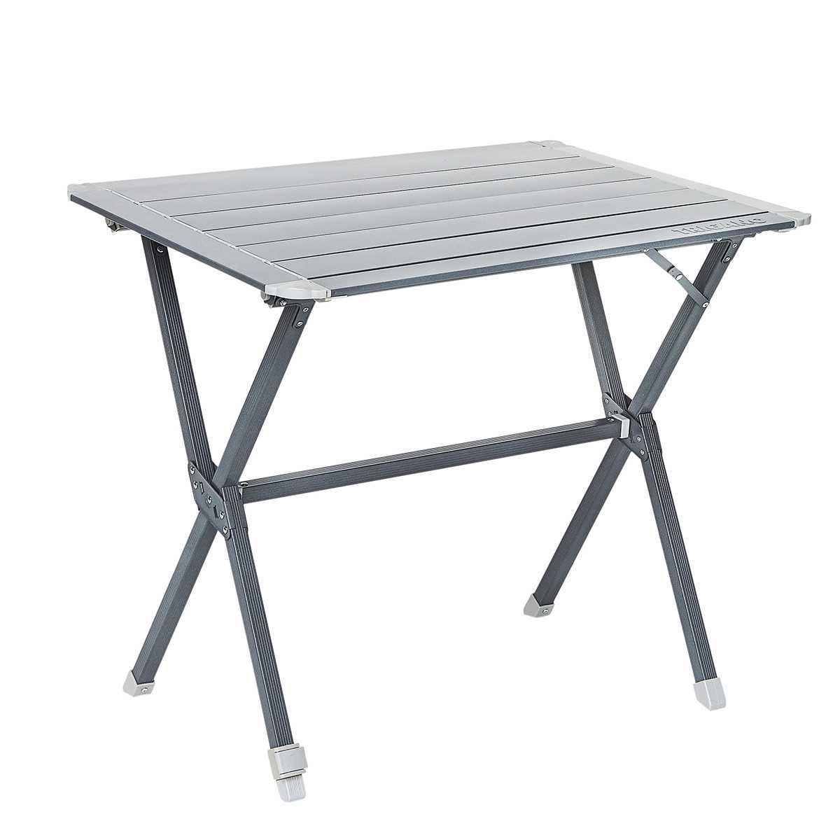 Table de camping pliable en aluminium bleu gris