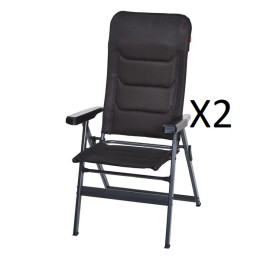 Pack 2 fauteuils PREMIUM NOIR + housse