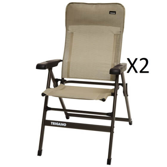 Fauteuil alu dossier bas SLIM Moka