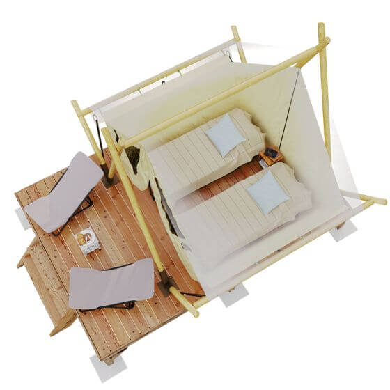 Tente Lodge 2 places MOOREA - TRIGANO