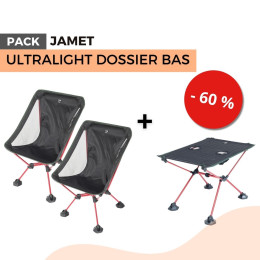 Pack jamet - fauteuil ultralight bas + table