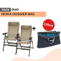 Pack 2 fauteuils MOKA dossier bas  + housse