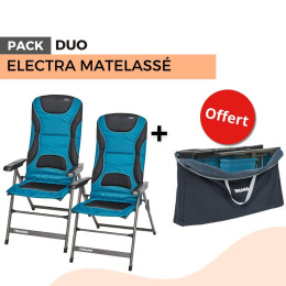 Pack 2 fauteuils ELECTRA matelassés + housse