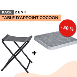 Pack Table d'appoint COCOON - gris