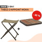 Pack Table d'appoint MOKA - bois flotté