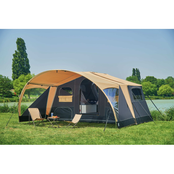 Caravane pliante Raclet SAFARI ouvert