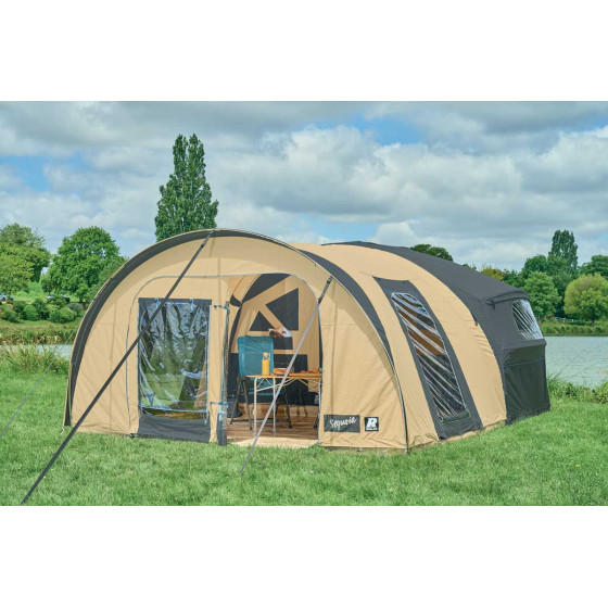 Caravane pliante Raclet SEQUOIA  - armature gonflable - porte ouverte
