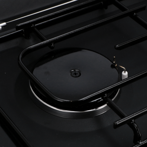 RECHAUD GAZ - 2 FEUX NOIR FEU