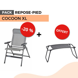PACK : Fauteuil COCOON XL + repose-pieds indépendant