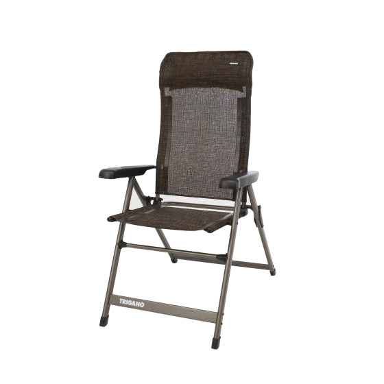 fauteuil alu dossier haut slim cuivre face