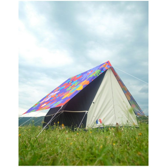Tente Canadienne 3 Places TENT&MOI fleurs