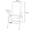 Fauteuil camping dossier bas SLIM