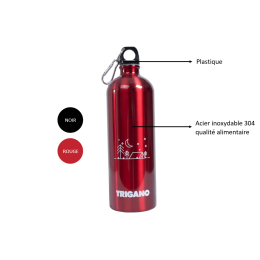 GOURDE INOX ROUGE