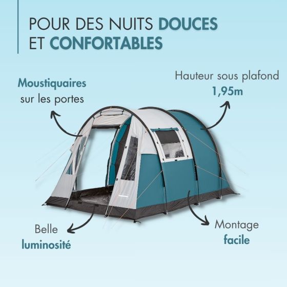 Tente camping 2 places BILBAO 2 TRIGANO