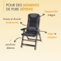 Fauteuil camping matelassé