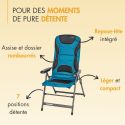 Fauteuil camping matelassé