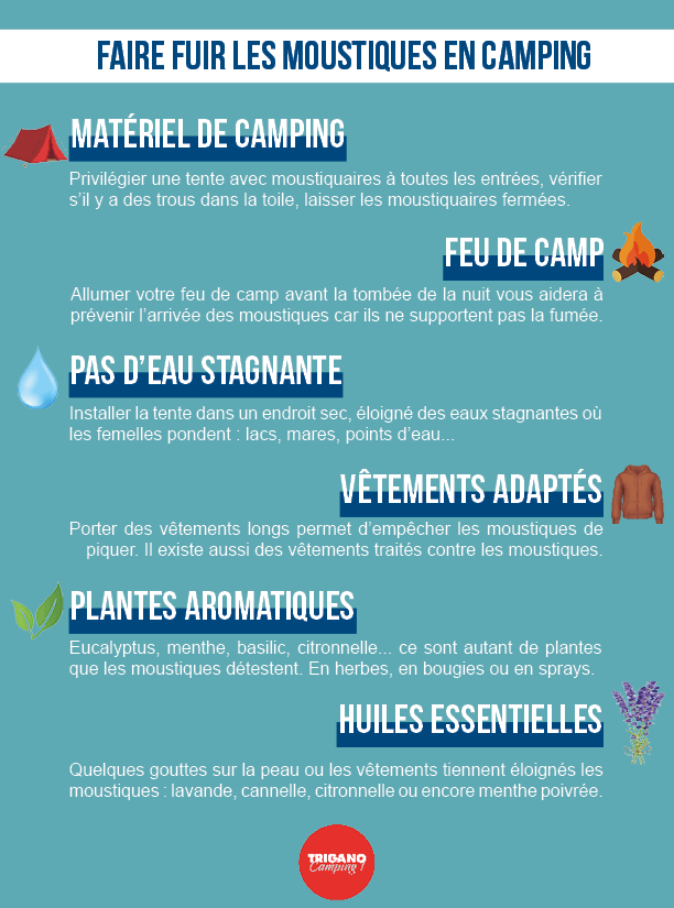 Se protéger des moustiques en camping