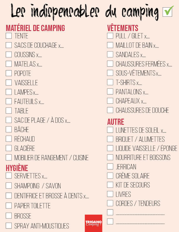Liste camping