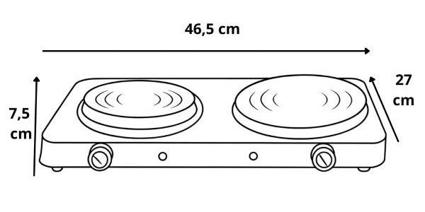 schéma réchaud 2 feux électrique